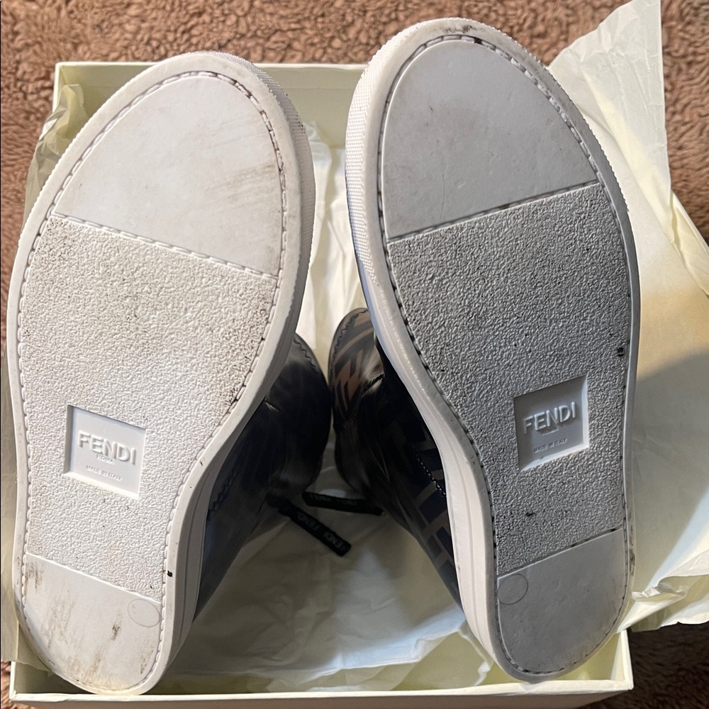 Fendi Kids BLA FENDI PATENT boots - Picture 5 of 10